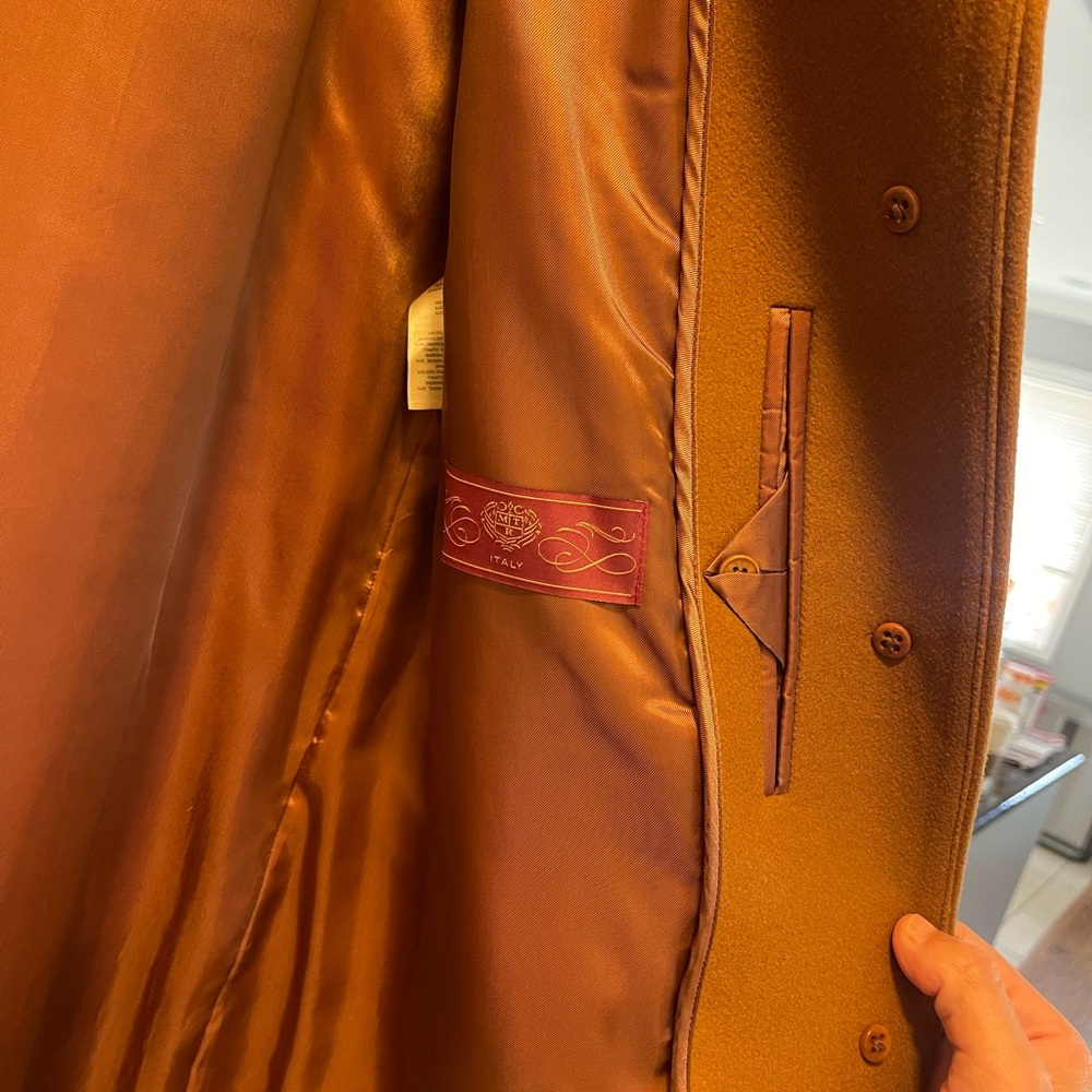 Aritzia Camel Wool-Blend Pea Coat - Picture 9 of 12